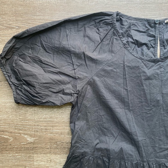 Everlane Tiered Midi Dress Black Size Medium - Picture 3 of 5